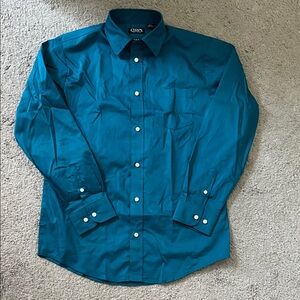 Chaps boy’s 14/16 Teal Dress Shirt